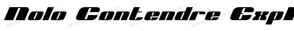 Nolo Contendre ExpItal字体转换